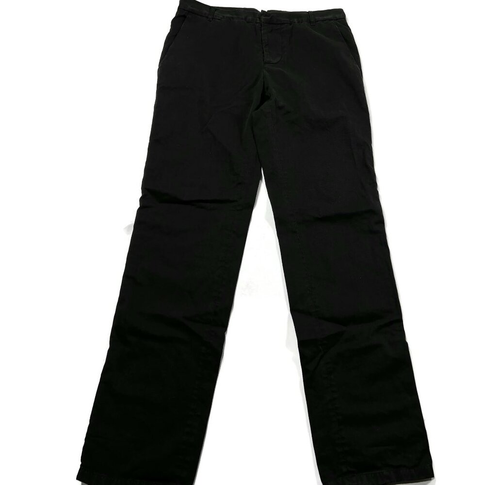 Band of Outsiders Classic Chino Pants Mens 31‎ x 34 Black Button Fly USA